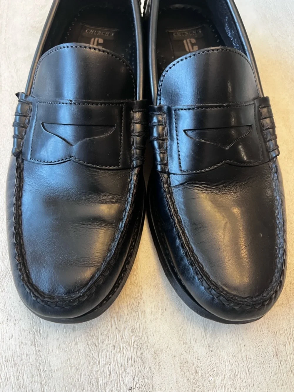 Church's‎ 1837 Black Leather Penny Loafers